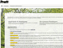 Tablet Screenshot of pratt.studentemployment.ngwebsolutions.com
